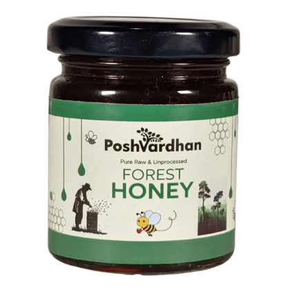 Poshvardhan Pure Raw Unprocessed Forest Honey - 100% Natural & Unfiltered Honey  