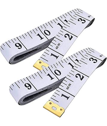 2 Pack Sewing Tape Measures, Soft Tape Measure, Body Measuring Tape, Measurement Tape for Sewing, Tailor, Body, Flexible Ruler for Weight Loss Medical Body, 60 Inch/150cm Double Scale Tape Measure