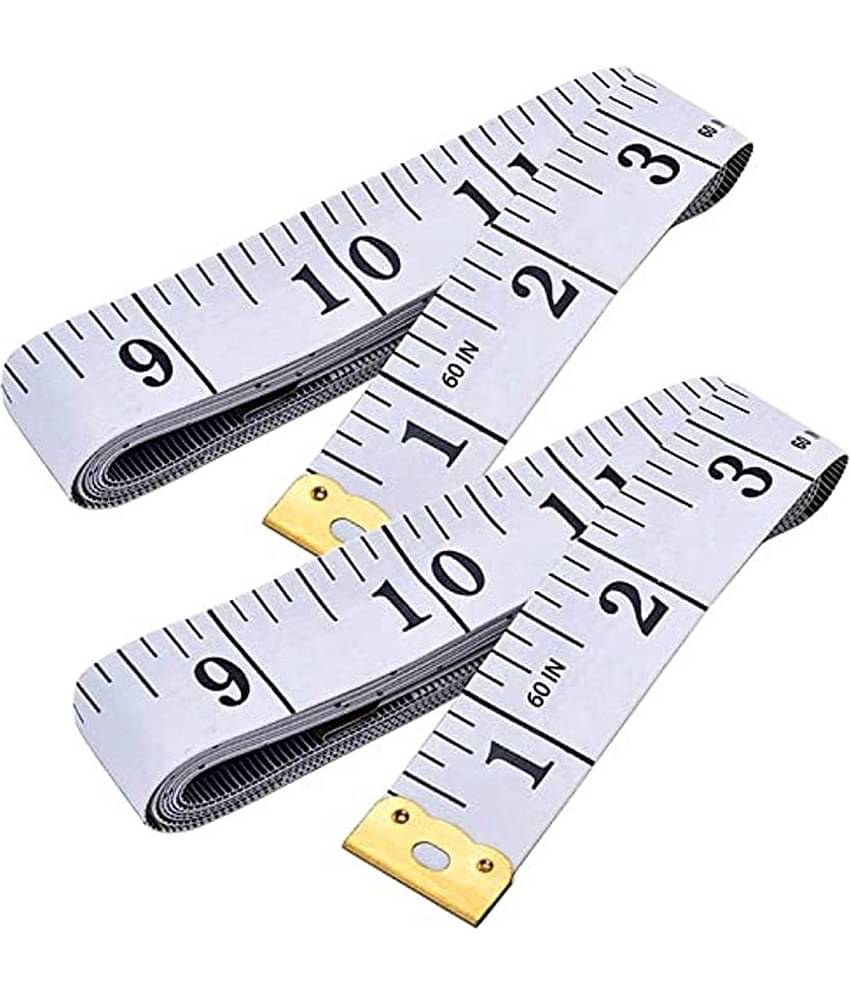 2 Pack Sewing Tape Measures, Soft Tape Measure, Body Measuring Tape, Measurement Tape for Sewing, Tailor, Body, Flexible Ruler for Weight Loss Medical Body, 60 Inch/150cm Double Scale Tape Measure