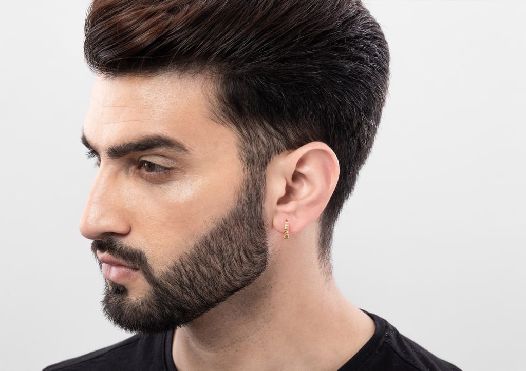 Cutting Edge Men's Hoop Earring (1 Pc Only)