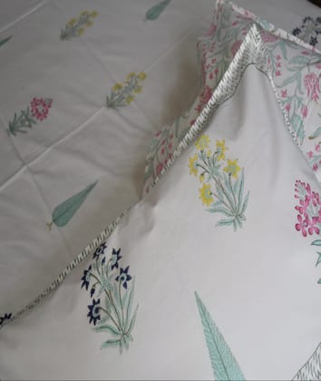 Classic Paanch Buta Handblock Cotton Bedsheet King 90x108 inches