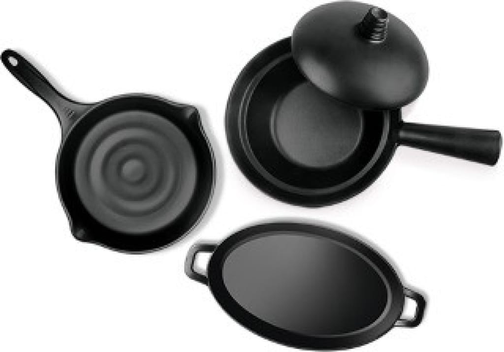 MILTON Melamine Fine Dine Serving Set Of 4 Non Stick Coated Cookware Set (PTFE Non Stick 3N)