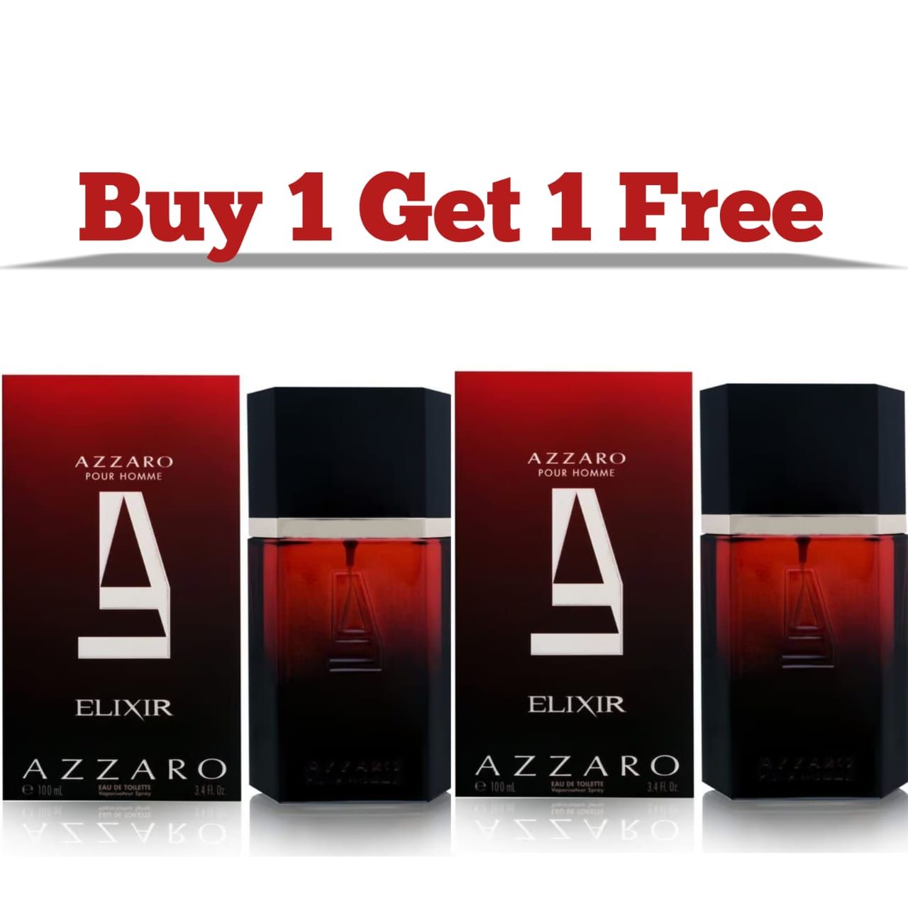 Azzaro Elixir Eau de Toilette for Men – 100ml | Long-Lasting Branded Perfume | Buy 1 Get 1 Free | Bold & Masculine Fragrance for Daily Use