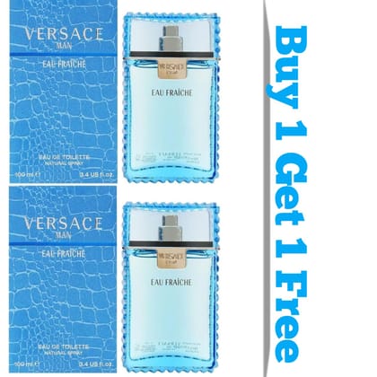 Versace Eau Fraiche Eau de Toilette Spray 100ml for Men | Buy 1 Get 1 Free Offer Perfume Spray