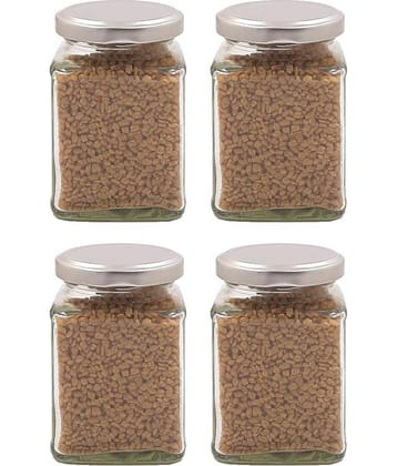Somil - Storage Container Glass Transparent Dal Container ( Set of 4 )