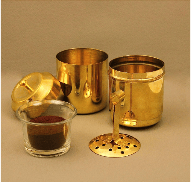 Old Harbor Filter Coffee Gift Hamper (filter coffee+filter coffee maker+golden coffee dabara set)