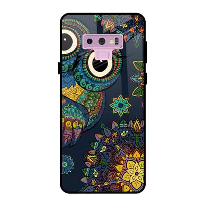 Owl Art Glass Case for Samsung Galaxy Note 9