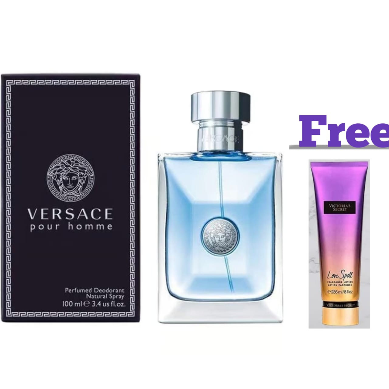 Versace Pour Homme Eau De Toilette for Men 100ml Men Perfume Men Scent 100ml