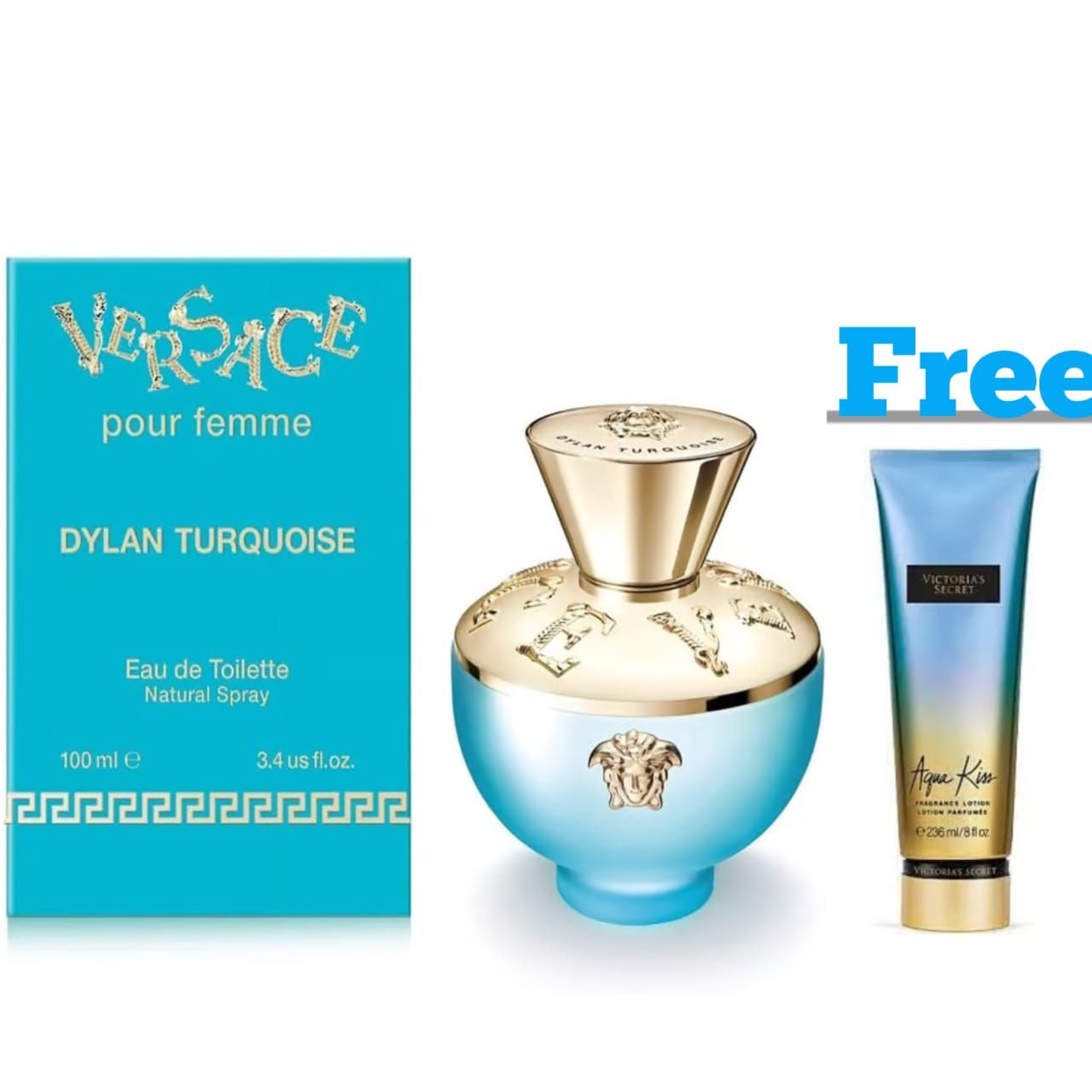 Versace Dylan Turquoise for Women Eau De Toilette 100ml Women Perfume Versace Branded Perfume With Lotion