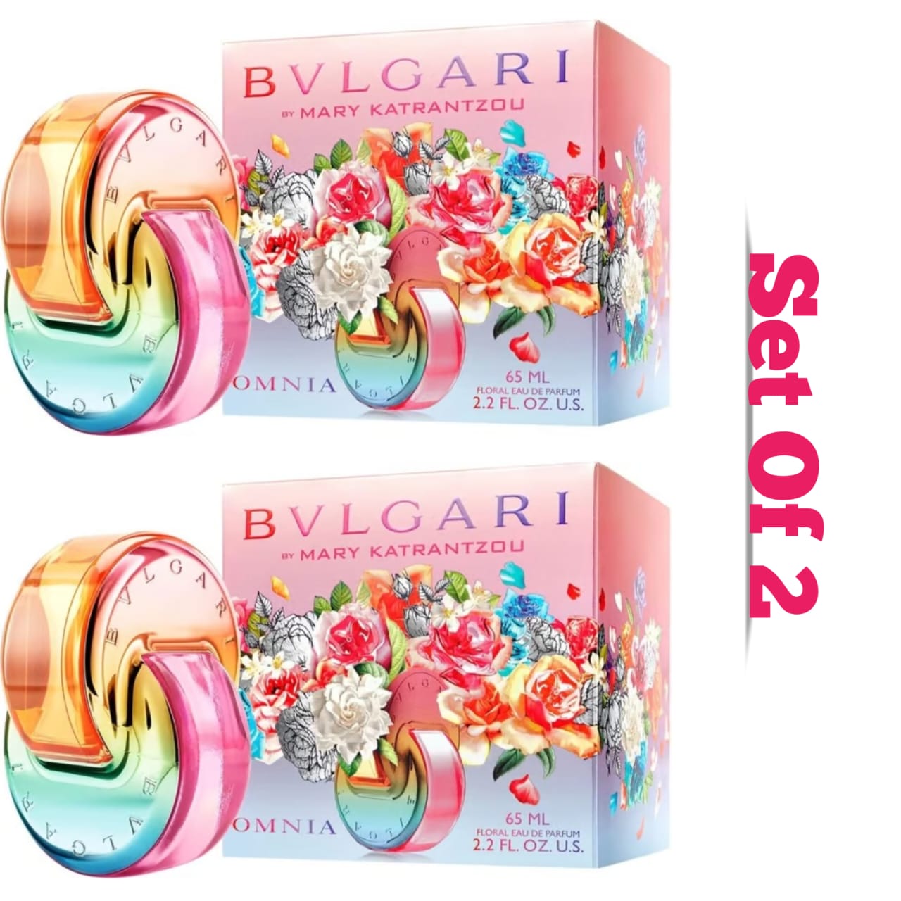 Bvlgari Omnia Mary Edition Eau De Parfum 65ml for Women Set of 2