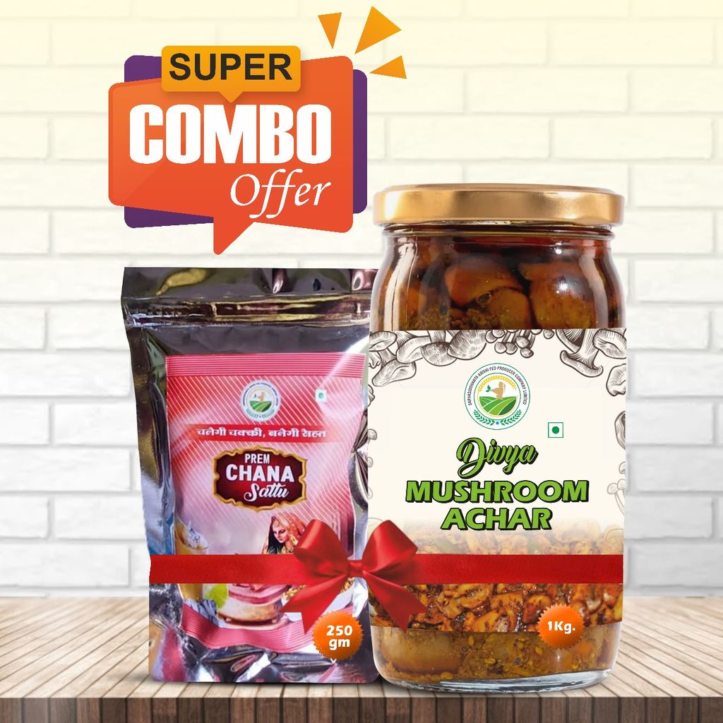 Combo Pack: Mushroom Pickle & Channa Sattu