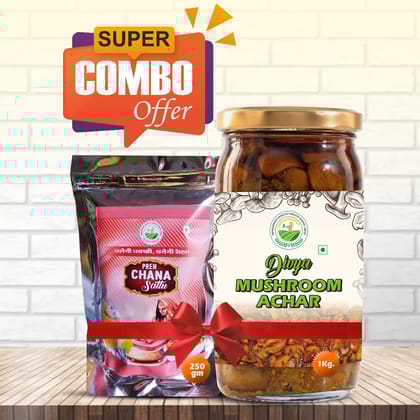 Combo Pack: Mushroom Pickle & Channa Sattu