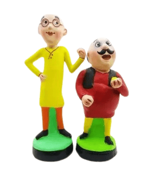 Motu Patlu Action Figures | 2-Pack | 5 Inches Tall