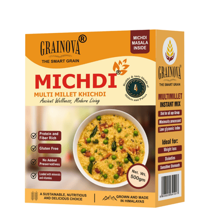 GRAINOVA Michdi | Millet Khichdi | Barnyard , Foxtail Millet Khichdi | Multi Millet Khichdi