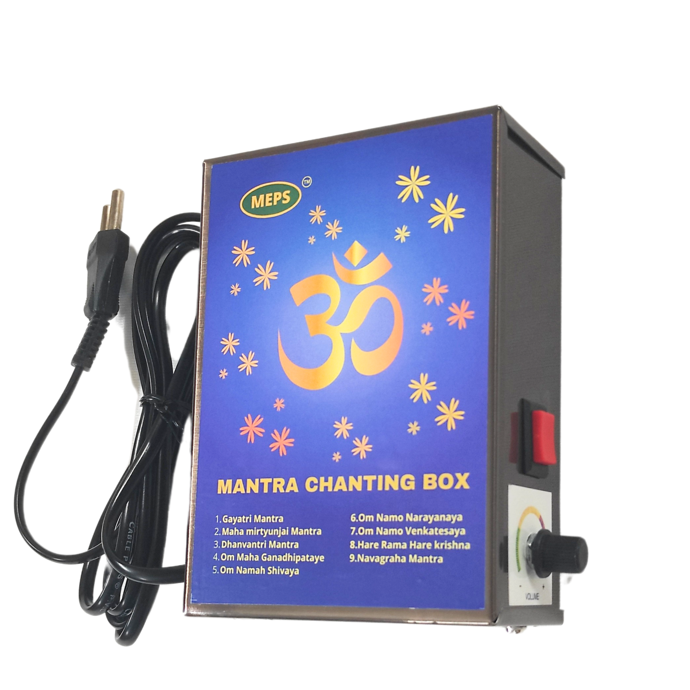 MEPS Mantra Chanting Box Gayatri mantra, Gayatri Mantra,Maha Mrityunjaya ,Dhanvantari like 9 Mantra Chanting