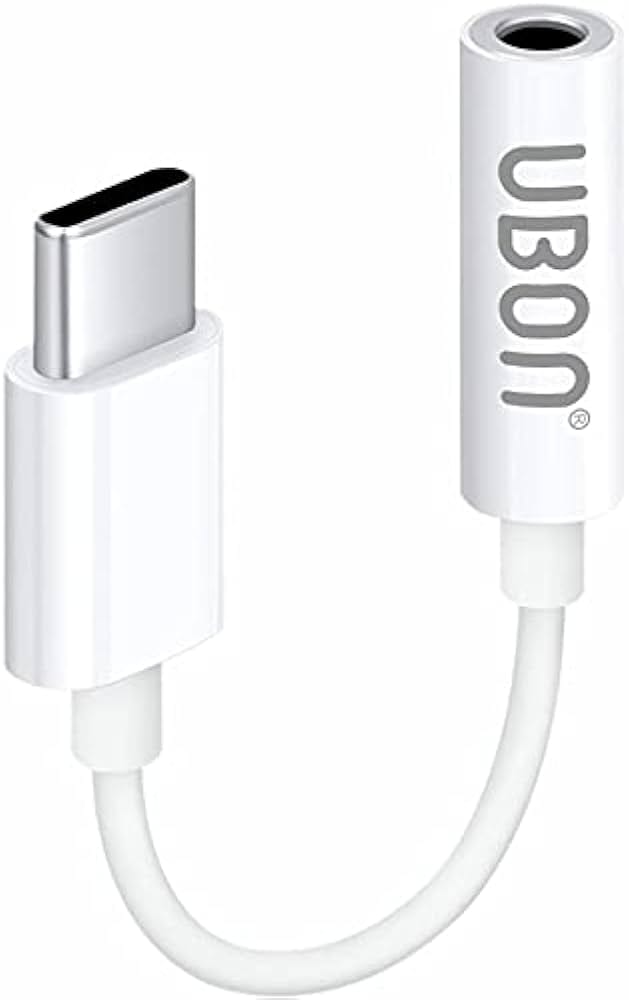 UBON Type-C to 3.5mm Headphone Jack Adapter, for Samsung Galaxy iphone16