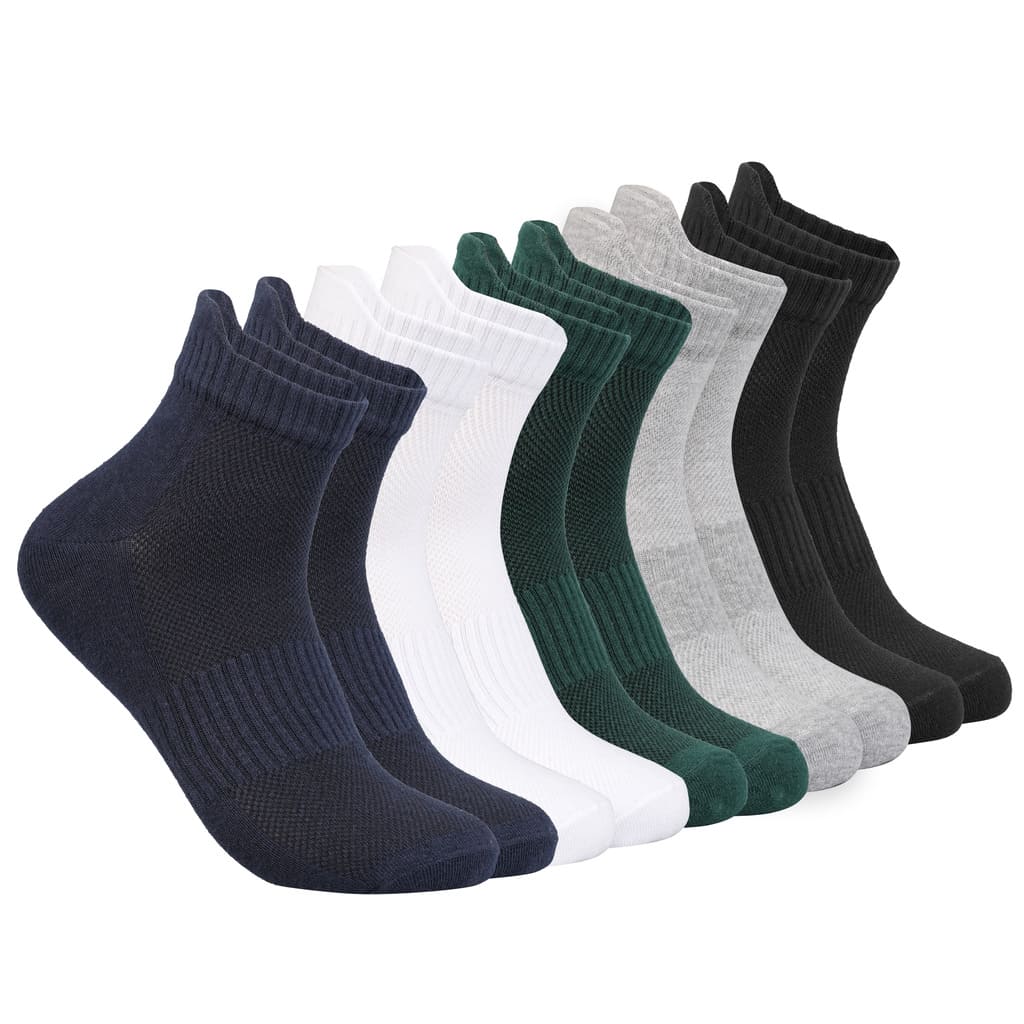 Vayu Lifestyle Men & Women Nylon Cotton Ankle Socks - Perfect for Sports & Daily Activities Pack of 5 - Socks | Buy online on ZillyBuy