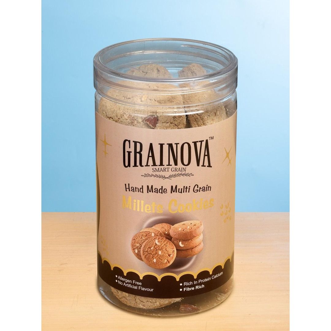 GRAINOVA Multigrain Cookies | Millet Cookies | Healthy Cookies, Cookies for kids, | Cookies with Jaggery & dry fruits
