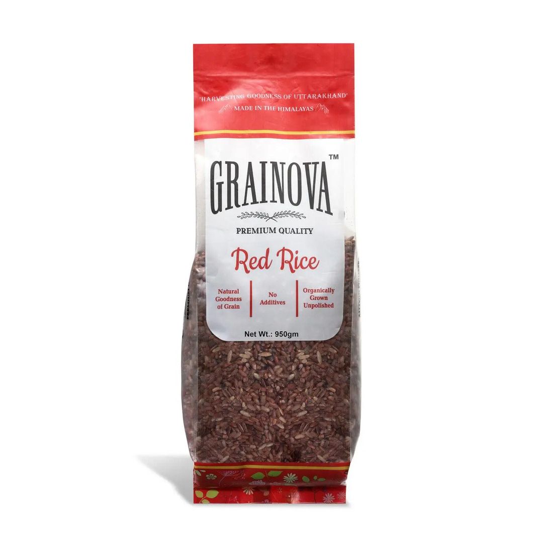 GRAINOVA Red Rice | Himalayan Red Rice | Uttarakhand Red Rice | GI tag Red Rice