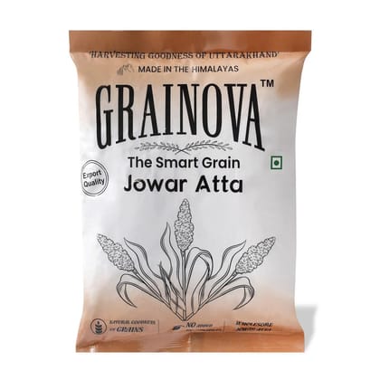 GRAINOVA Jowar Atta | Millet Atta | Jowar Atta 500gm | Sorghum Millet Flour | Gluten Free Flour