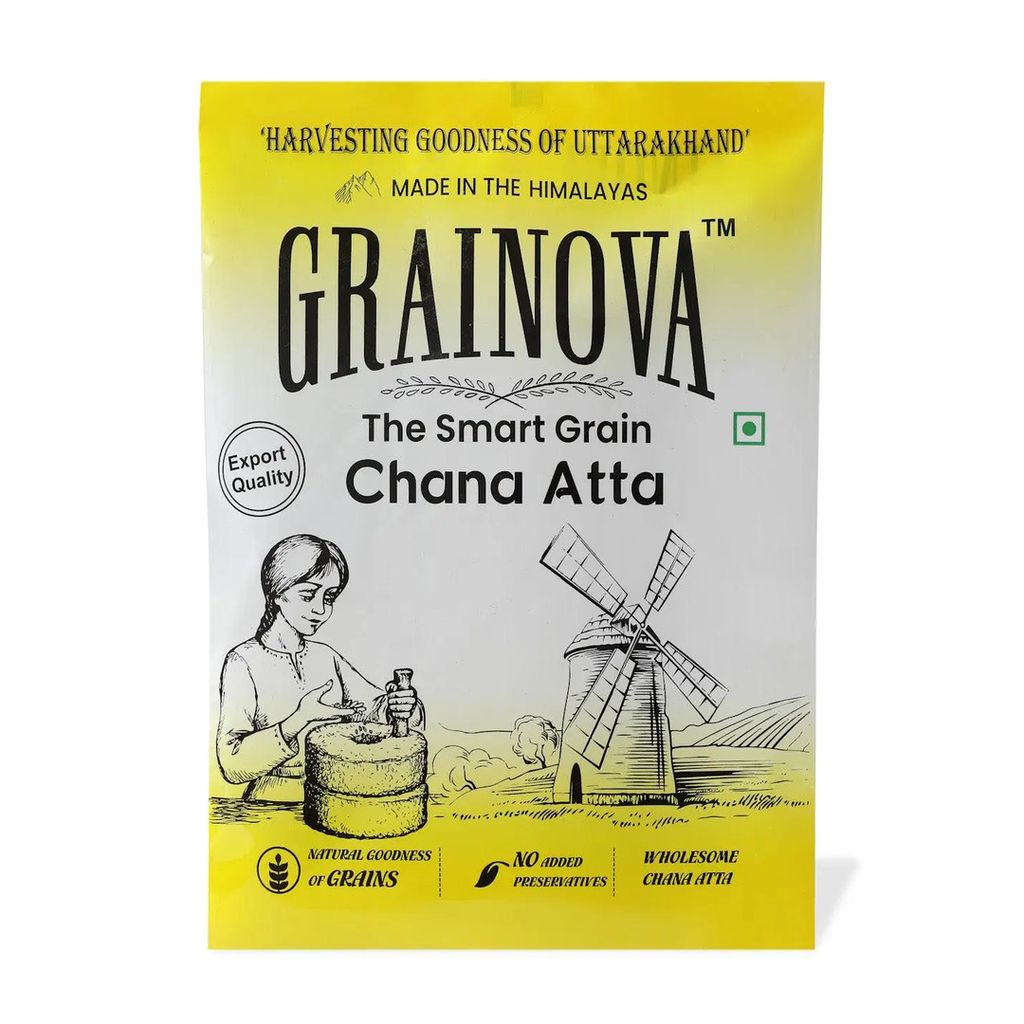 GRAINOVA Chana Atta | Gram Flour | Sattu , Sattu Atta | Chana Atta 500gm | Besan | Besan Ka Chilla | Gram Flour | Sattu Powder