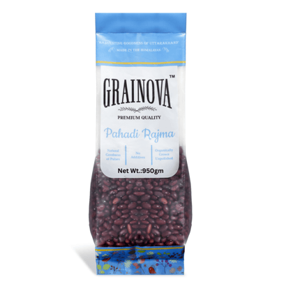 GRAINOVA Red Rajma | Pahadi Rajma Beans | Red Chitra Rajma | Rajma 1kg | Kidney Beans