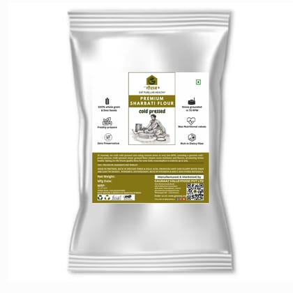 Premium Sharbati Wheat Flour | Cold-Pressed Stone Ground | Soft, Nutritious & Chemical-Free Atta