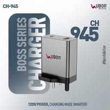 *UBON 120W PD Type C Fast Charger with 1USB & 1 Type C Ports