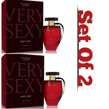 Victoria's Secret Very Sexy Velvet Red Eau De Parfum 3.4fl Oz/100ml Perfume for Women – Set of 2