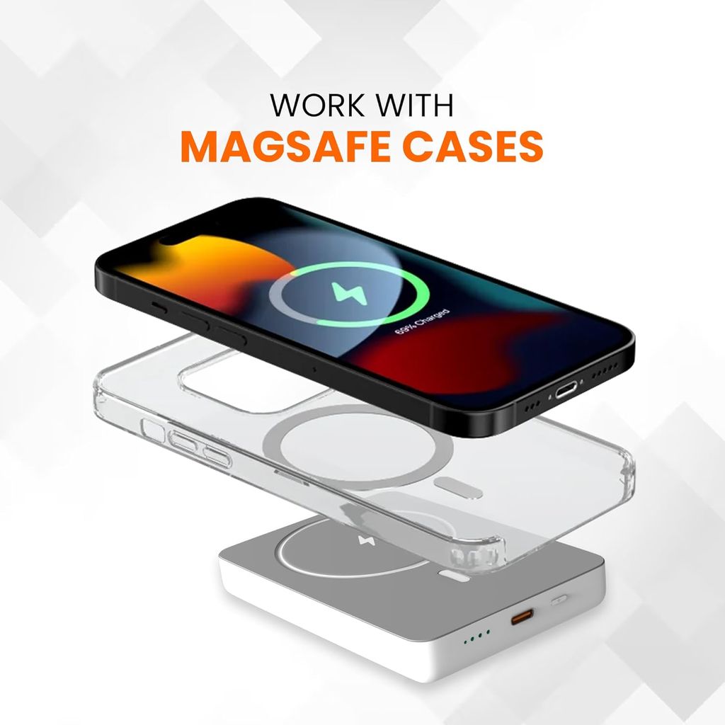 GIZMORE iMAG Power 10000mAh 15W Compatible with MagSafe Cover