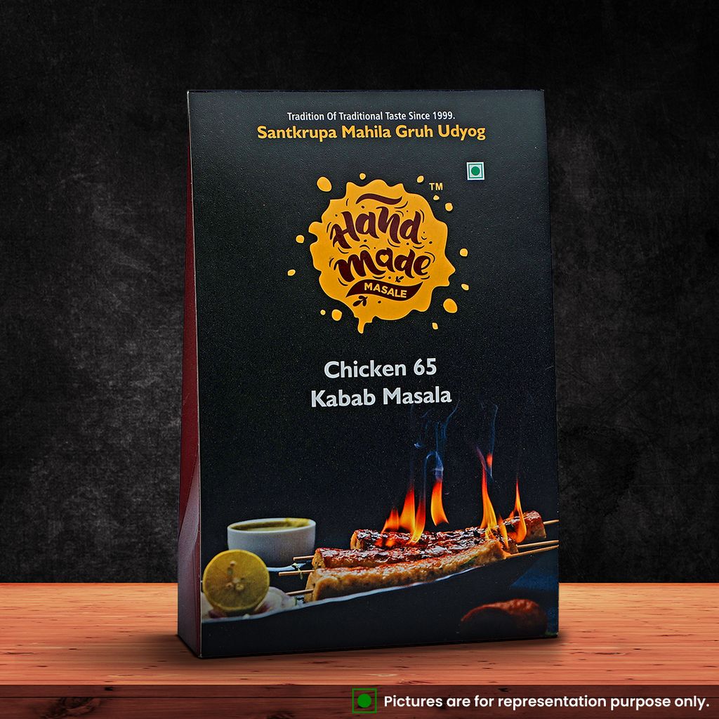 Handmade Masale Kabab / 65 Masala | Authentic Indian Spices | 100% Natural Ingredients | No Preservatives | No Artificial Flavors | Gluten Free | Vegan