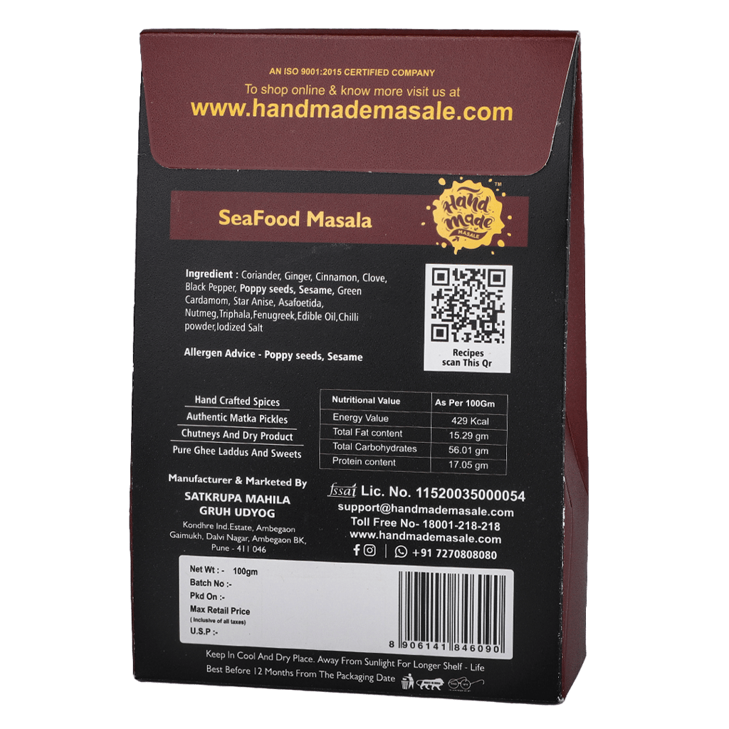 Handmade Masale Seafood Masala - Traditional Taste