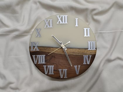 Unique Epoxy Resin Wood Wall Clock | Handmade Home Decor | Modern Farmhouse Design | 12 Inch Diameter Unique Epoxy Resin Wood Wall Clock | Handmade Home Decor | Modern Farmhouse Design | 12 Inch Diameter