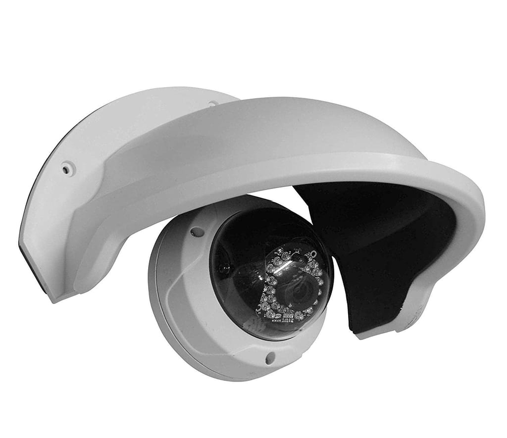 Universal CCTV Camera Sun Rain Shade Protection Cover for Outdoor | White 1Pcs Camera Housing