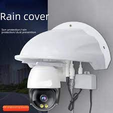 Universal CCTV Camera Sun Rain Shade Protection Cover for Outdoor | White 1Pcs Camera Housing