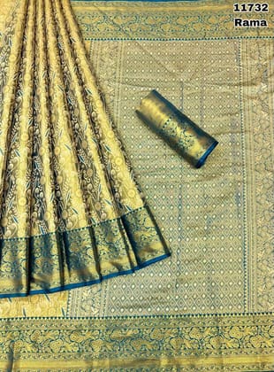 Banarasi Silk Saree With Blouse Piece