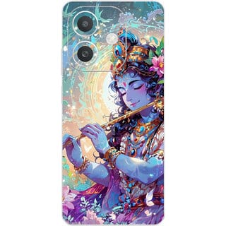 Yug Emporium Back Skin Wrap For Oppo A3x Premium Quality Full Coverage (Krishna ji) (Mobile Back Cover, Multicolor)