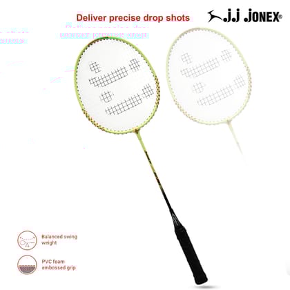 JJ Jonex Ayush Badminton Racket (Red Badminton Racket with Black Handle)