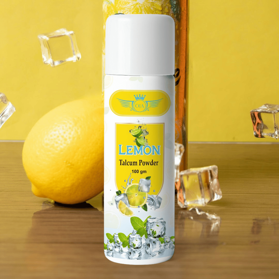 Lemon Cool Cool Talcum Powder for Men and Women - 100gm