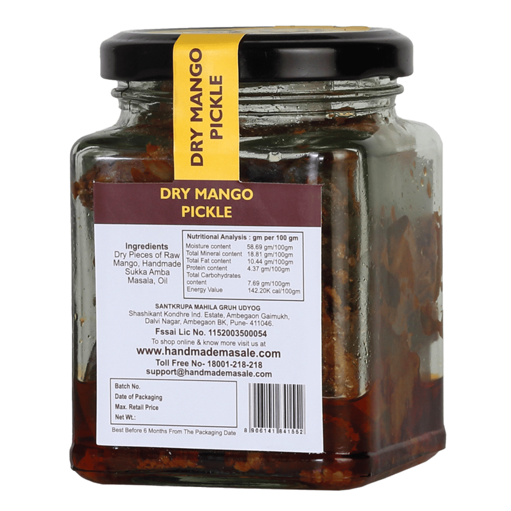 Handmade Masale Authetic Dry Mango Pickle