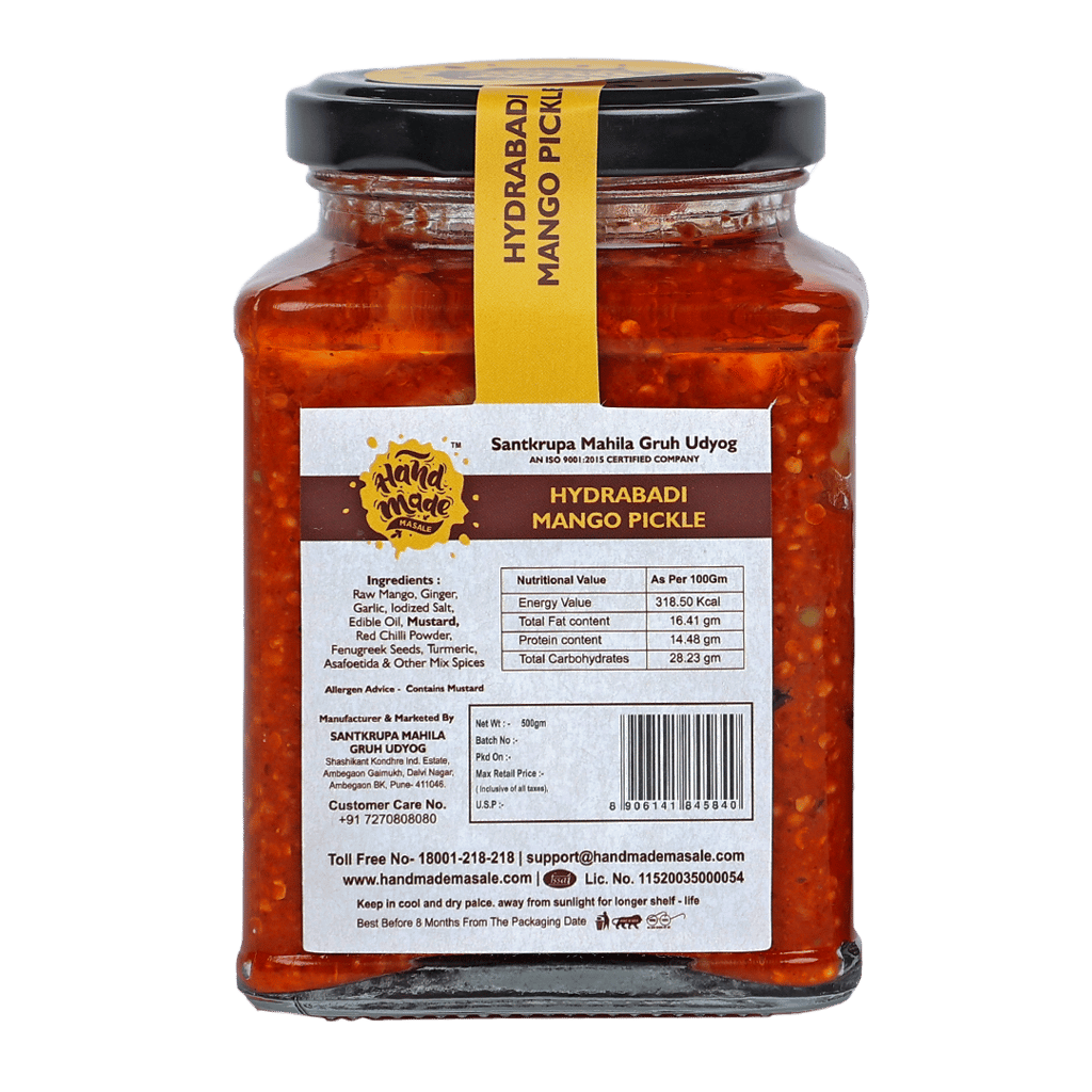Handmade Masale Traditional Hyderabadi Mango Pickle