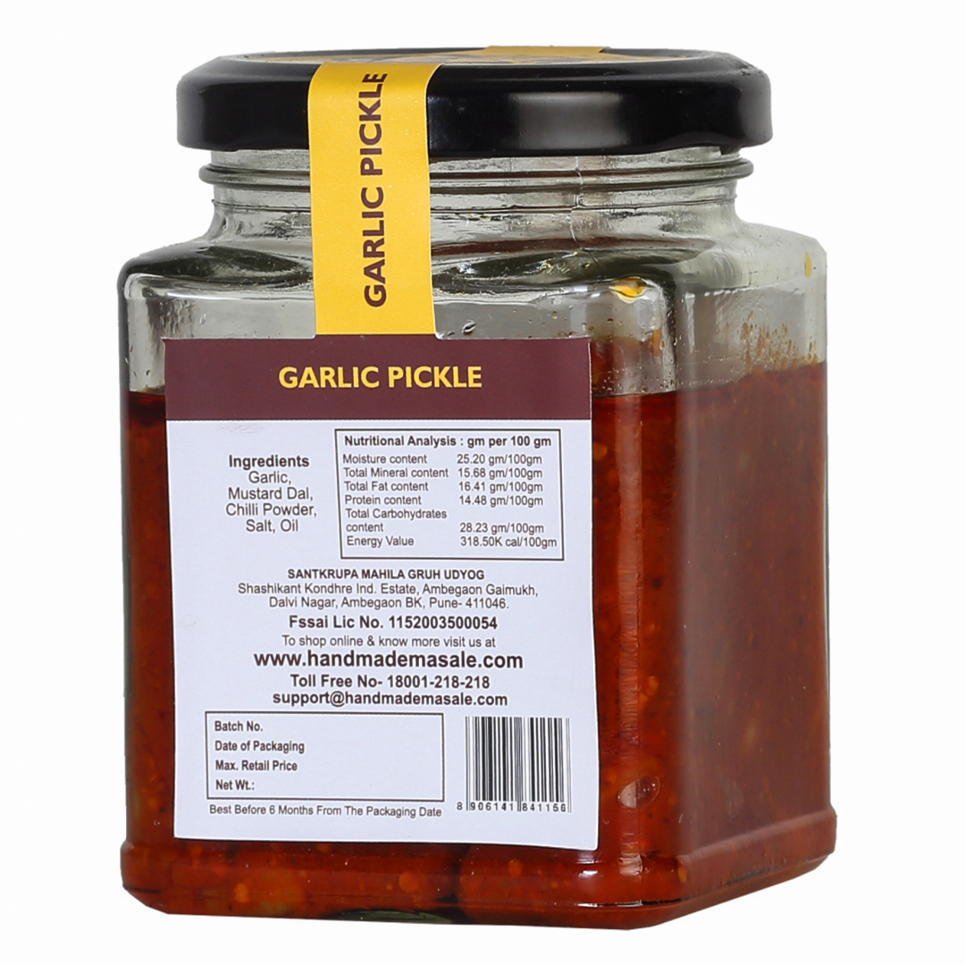 Handmade Masale Garlic Pickle