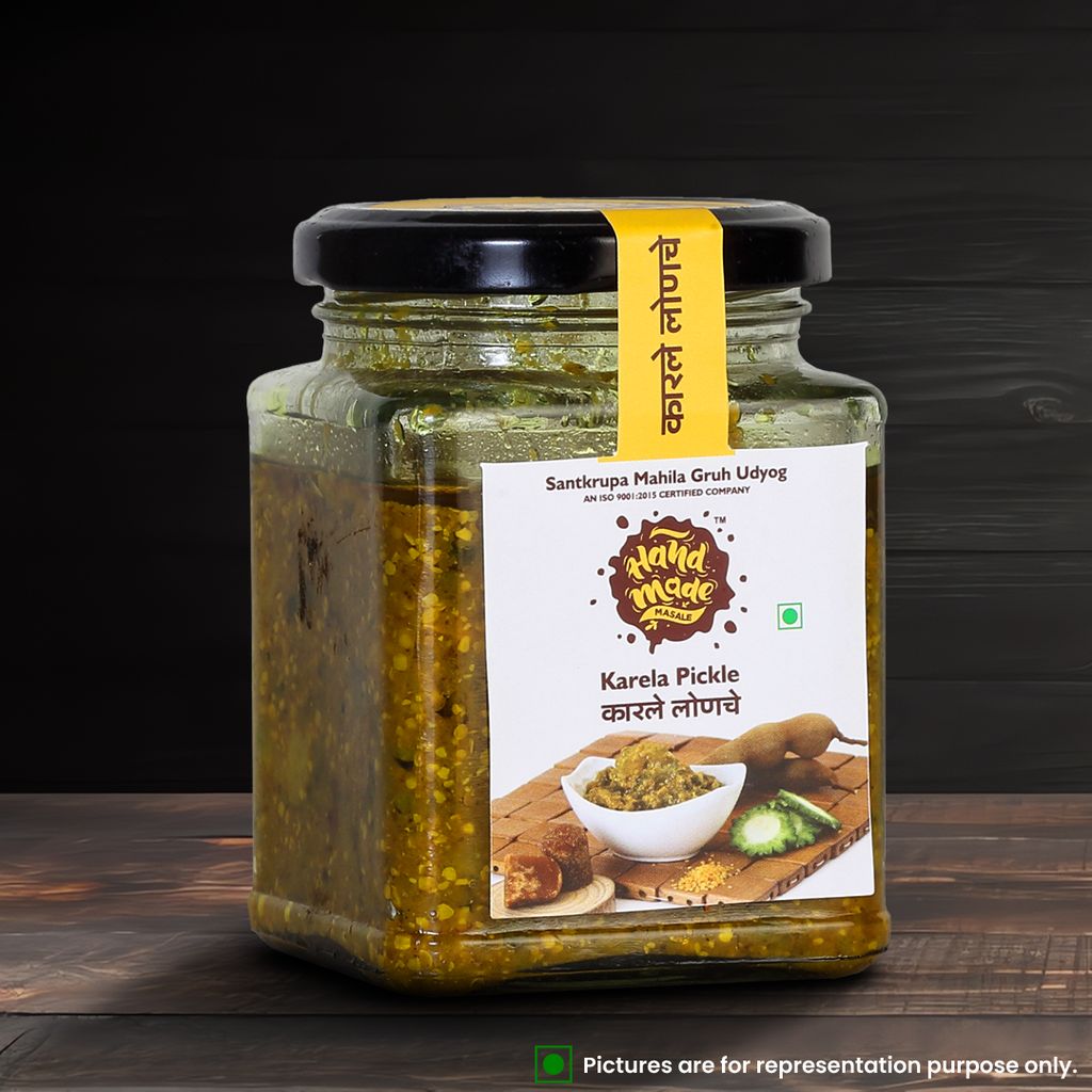 Handmade Masale Bitter melon Pickle / Karela Pickle