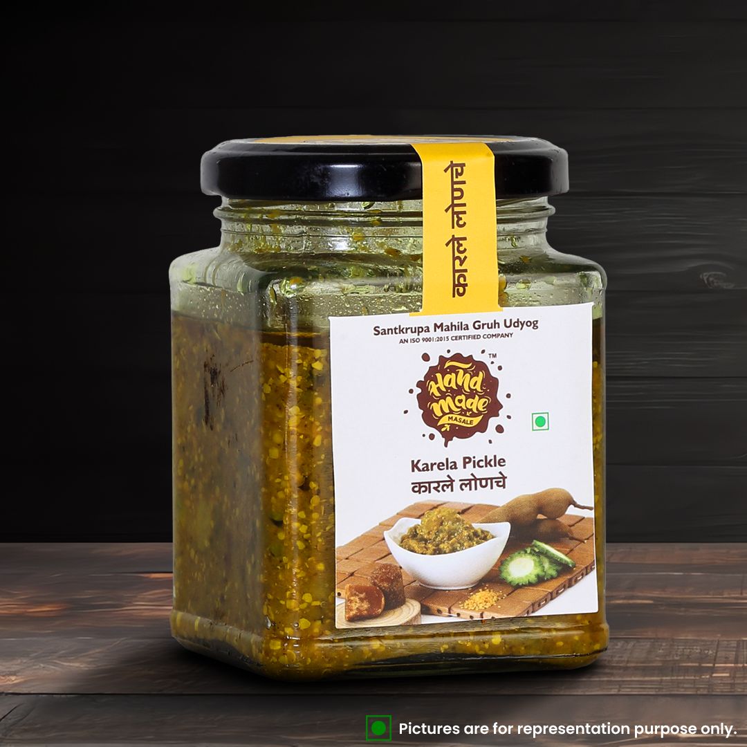Handmade Masale Bitter melon Pickle / Karela Pickle