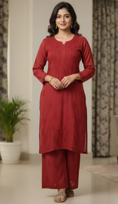 Lucknow Handwork Chikankari  Palazzo Set