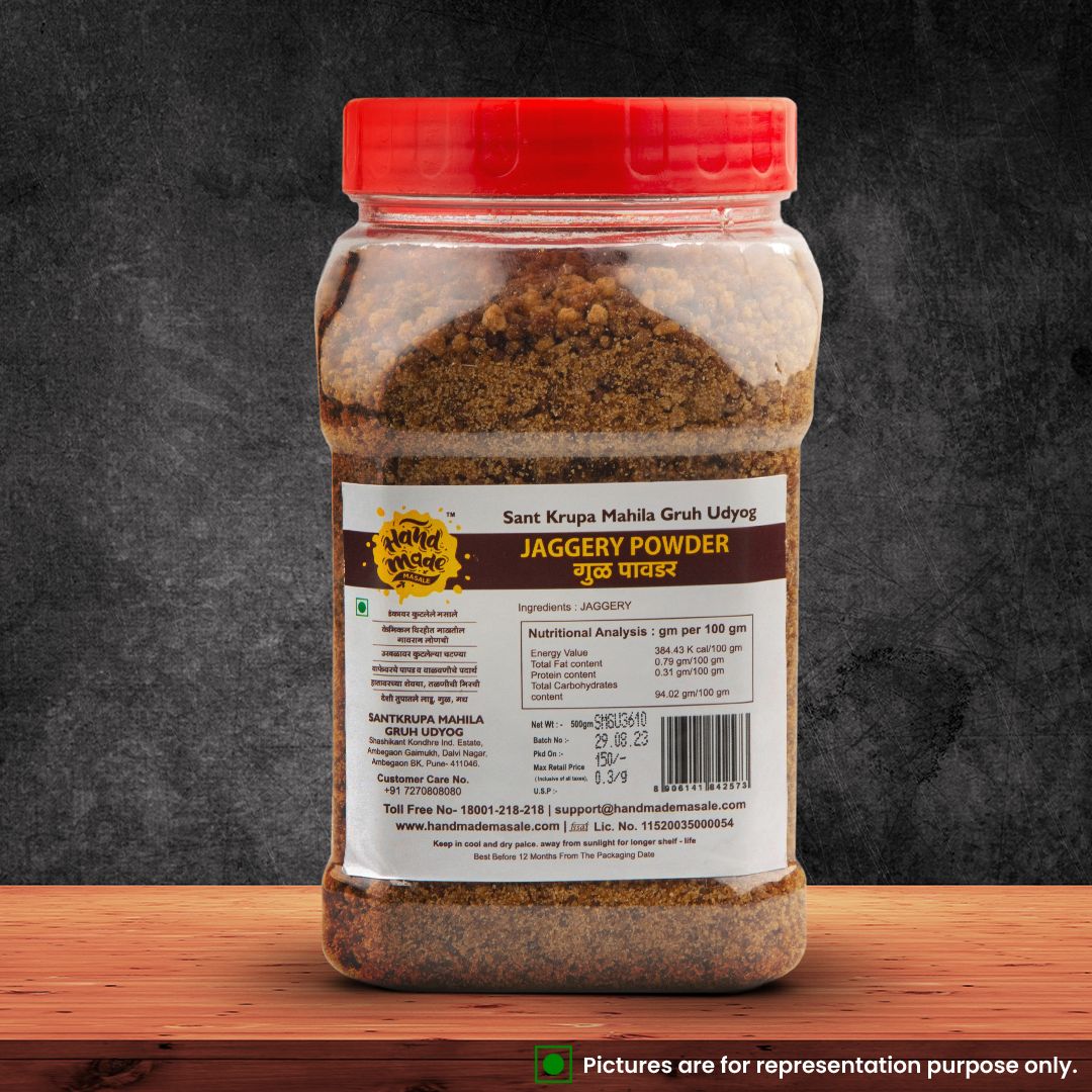 Handmade Jaggery Powder - Traditional Indian Sweet