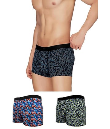Paryag Pack of 3 Cotton Blend Trunks For Men's ( Multicolor )