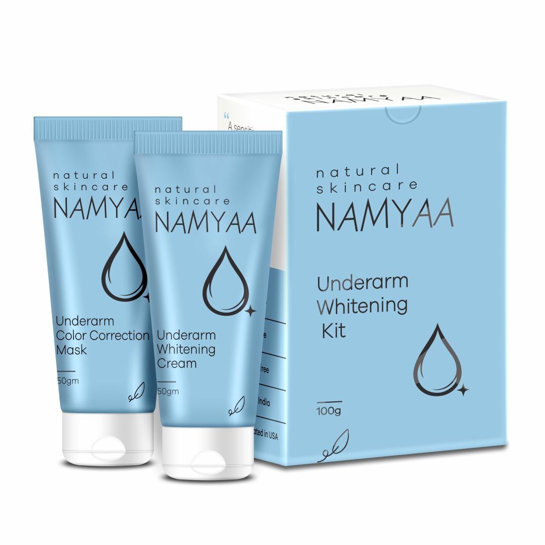 Namyaa Dark Underarm Kit - Underarm Cream and Color Correction Mask, 100 gram-  Pack of 2