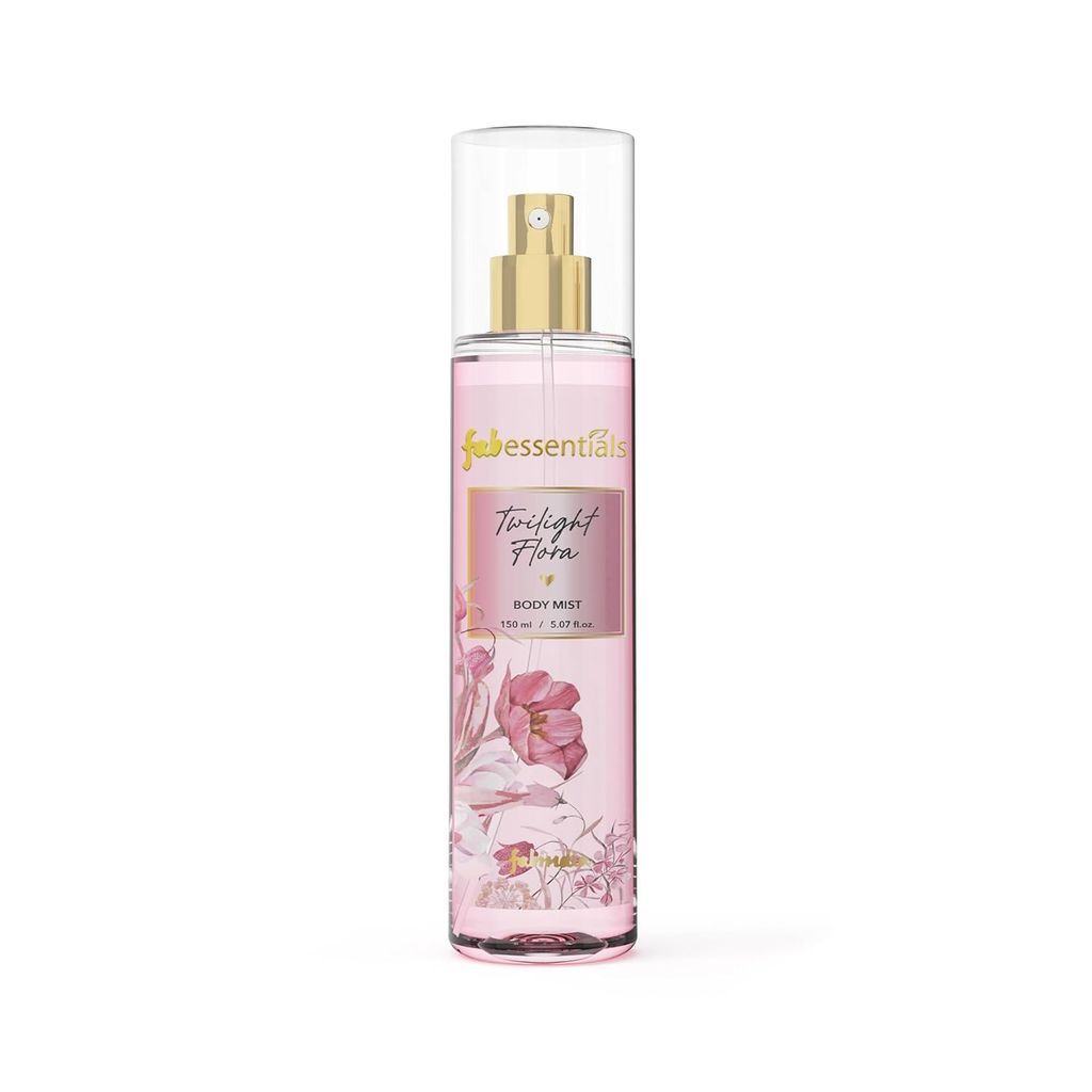 Fabessentials Twilight Flora Fine Fragrance Body Mist | Long-Lasting Floral Body Spray for Women | Fresh & Luxurious Scent | Infused with Aloe Vera | Daily body Perfume Mist | 150ml