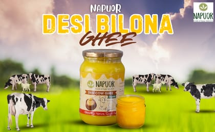 NAPUOR Organics Desi Bilona Ghee ( Empowering Women Dairy Farmers) 500ML